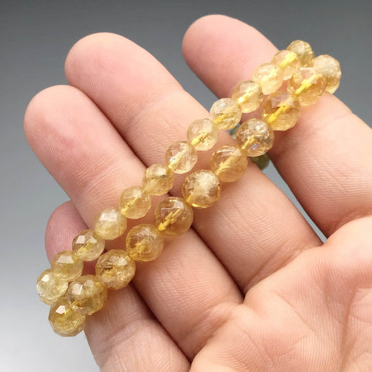 Citrine Faceted Beaded Bracelet - Rocks and Gems Canada