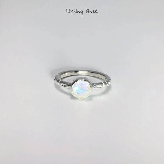 Rainbow Moonstone Ring - Rocks and Gems Canada