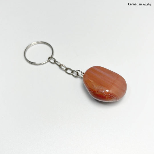 Tumbled Stone Keychain - Rocks and Gems Canada