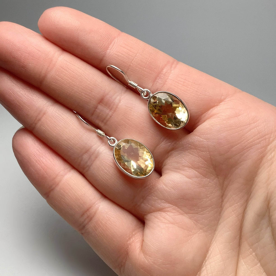 Citrine Dangle Earrings - Rocks and Gems Canada