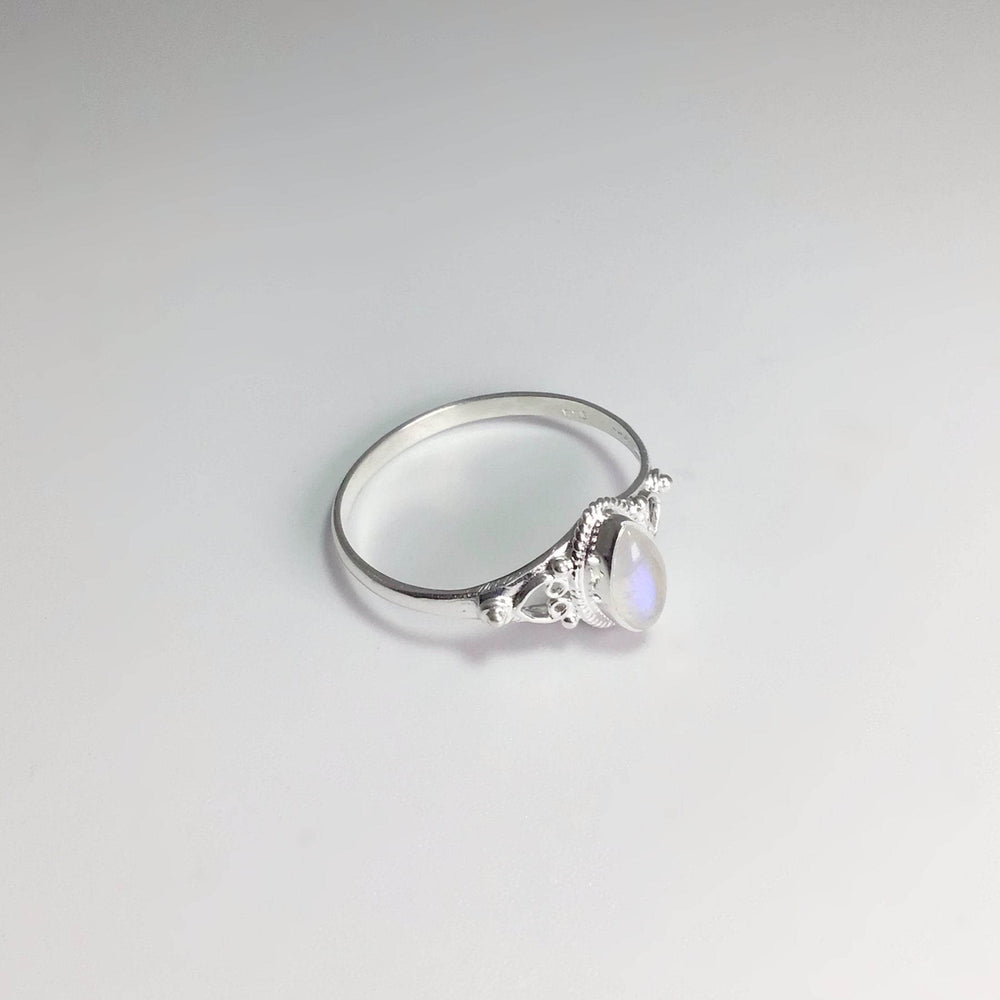 Rainbow Moonstone Ring - Rocks and Gems Canada