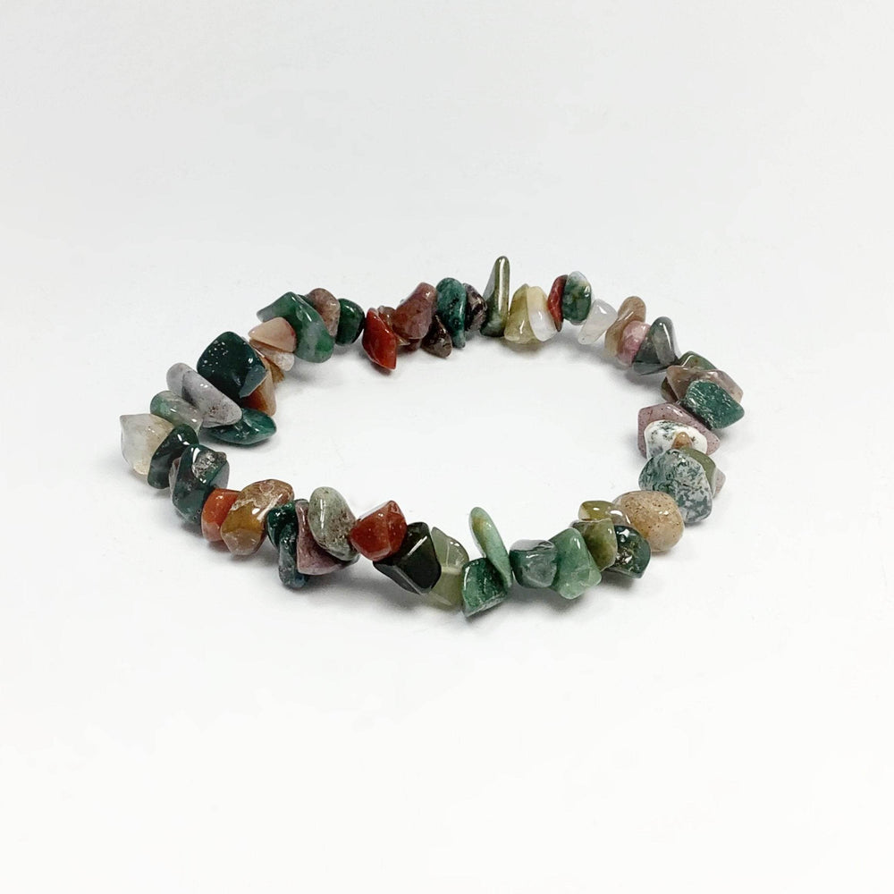 Indian Agate Chip Beaded Bracelet - Rocks and Gems Canada