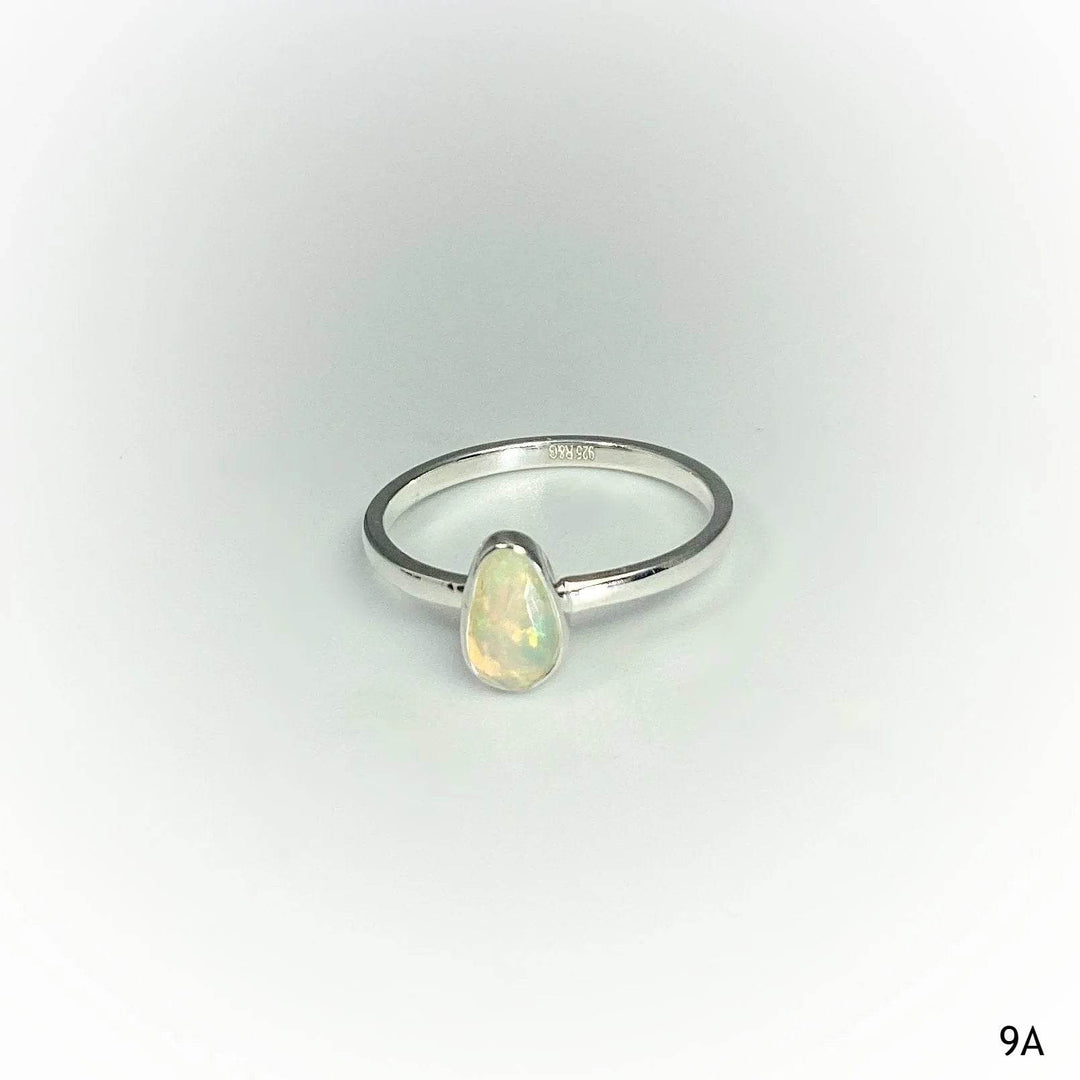 Faceted Ethiopian Fire Opal Ring - Rocks and Gems Canada