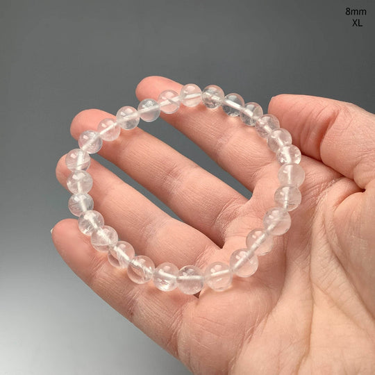 Girasol Milky Quartz Beaded Bracelet - Rocks and Gems Canada