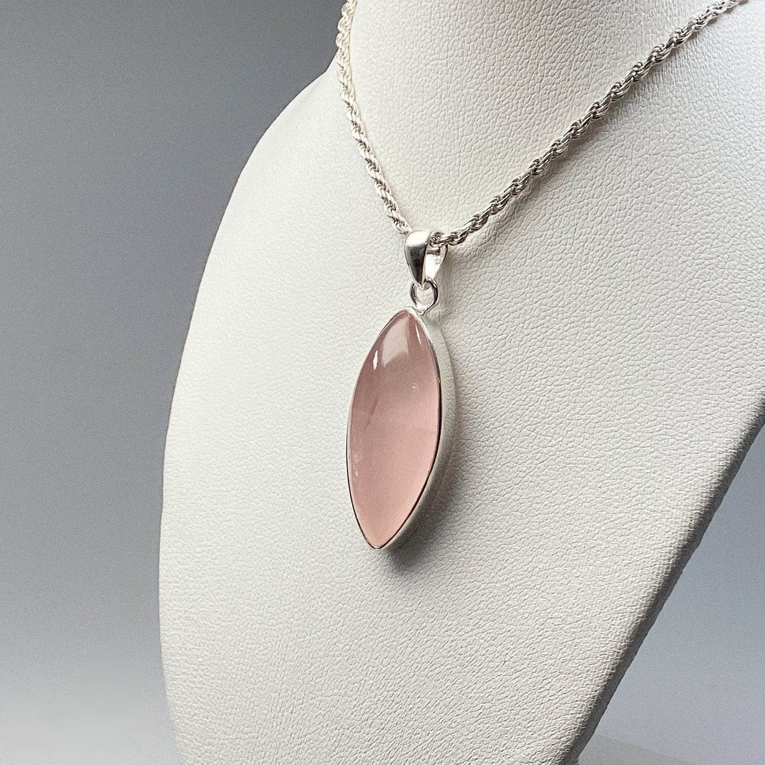 Rose Quartz Pendant - Rocks and Gems Canada