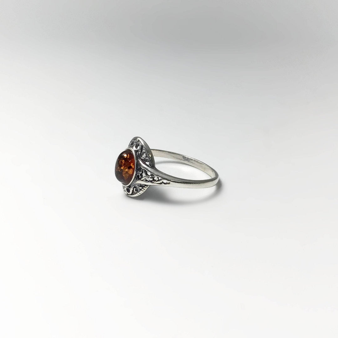 Cognac Amber Ring - Rocks and Gems Canada