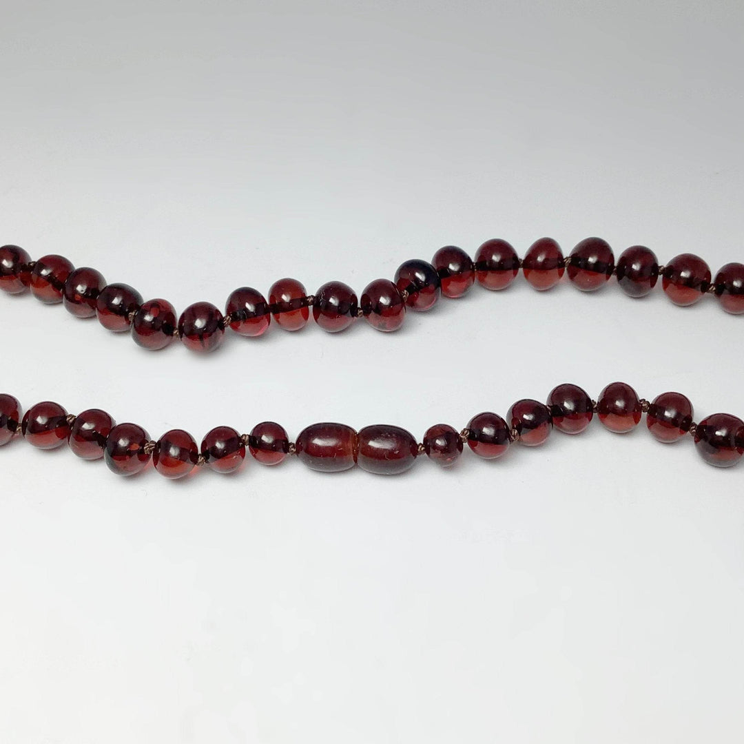 Cherry Amber Beaded Necklace - Rocks and Gems Canada