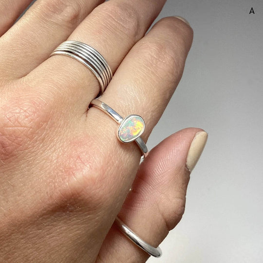 Faceted Ethiopian Fire Opal Ring - Rocks and Gems Canada