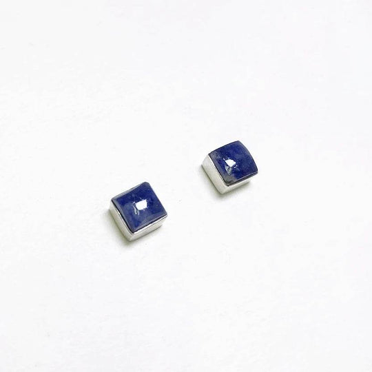 Sodalite Stud Earrings - Rocks and Gems Canada