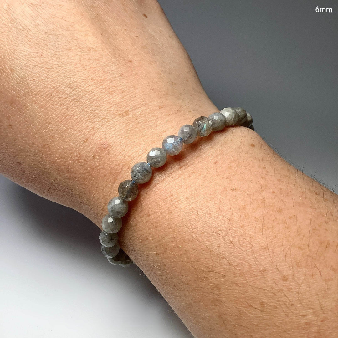 Labradorite Faceted Beaded Bracelet - Rocks and Gems Canada