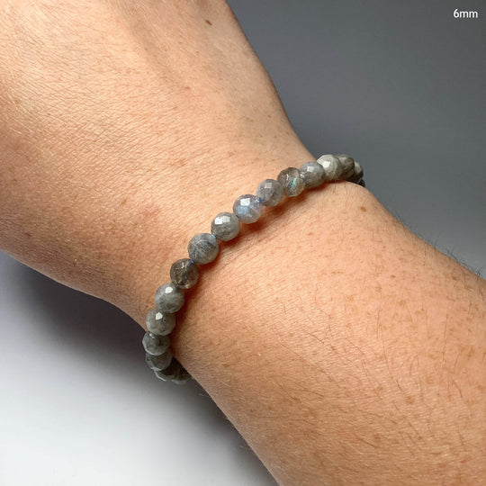 Labradorite Faceted Beaded Bracelet - Rocks and Gems Canada