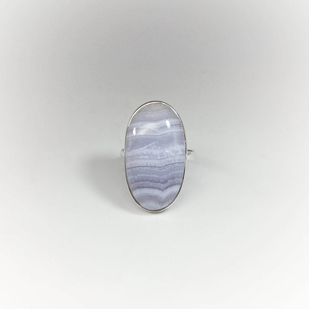 Blue Lace Agate Ring - Rocks and Gems Canada