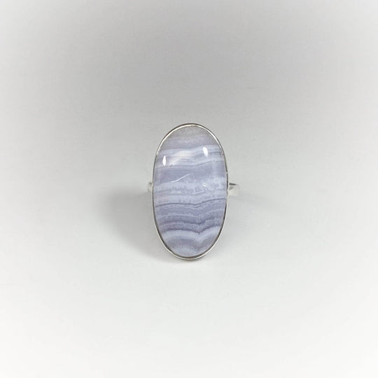 Blue Lace Agate Ring - Rocks and Gems Canada
