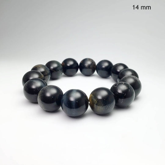 Blue Tiger Eye Beaded Bracelet - Rocks and Gems Canada