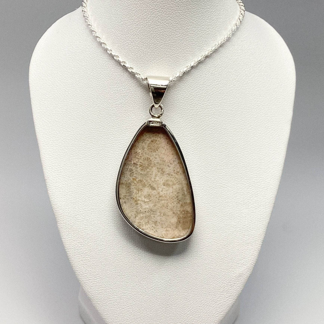 Fossilized Coral Pendant - Rocks and Gems Canada