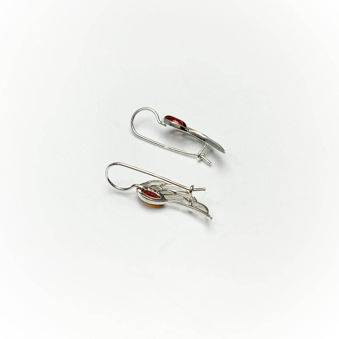 Cognac Amber Earrings - Rocks and Gems Canada