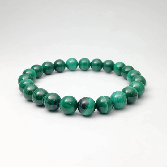 Malachite Beaded Bracelet - Rocks and Gems Canada