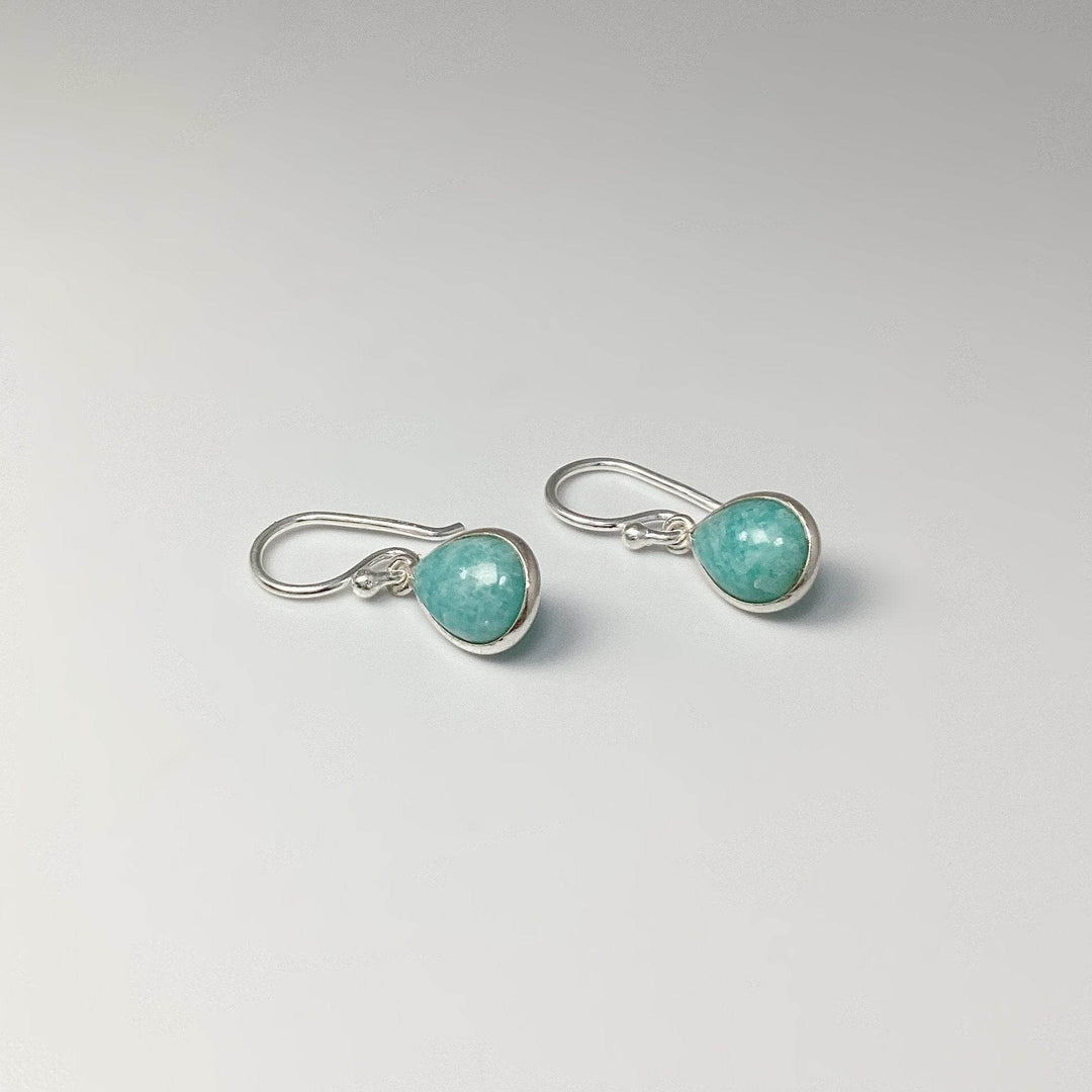 Amazonite Dangle Earrings - Rocks and Gems Canada