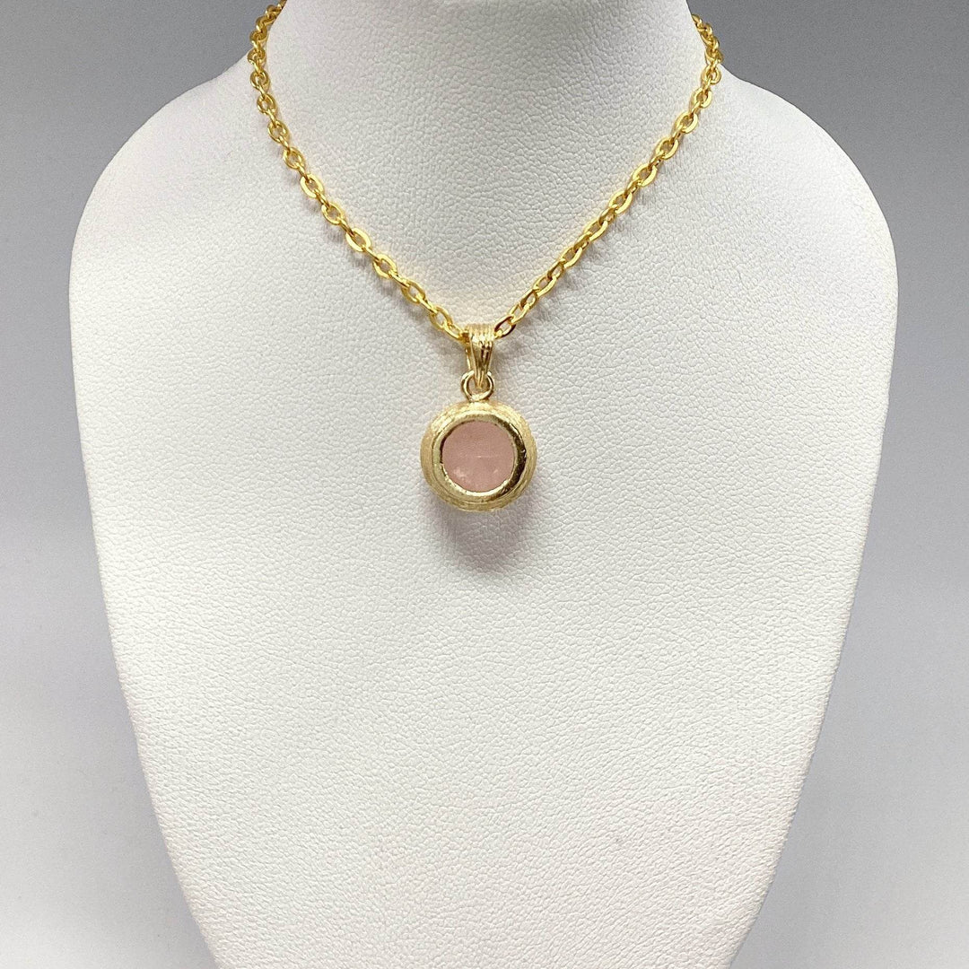 Rose Quartz Pendant - Rocks and Gems Canada