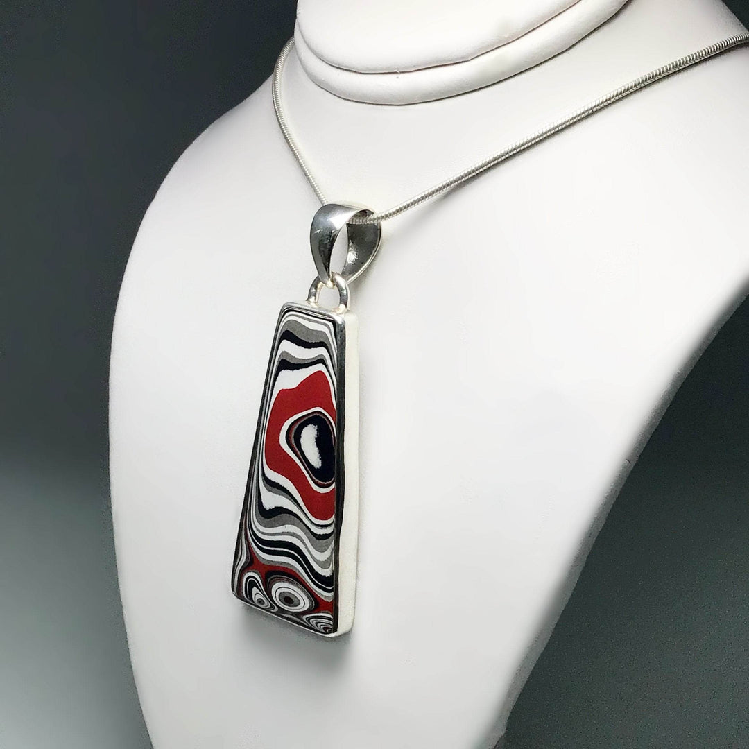 Fordite Pendant - Rocks and Gems Canada