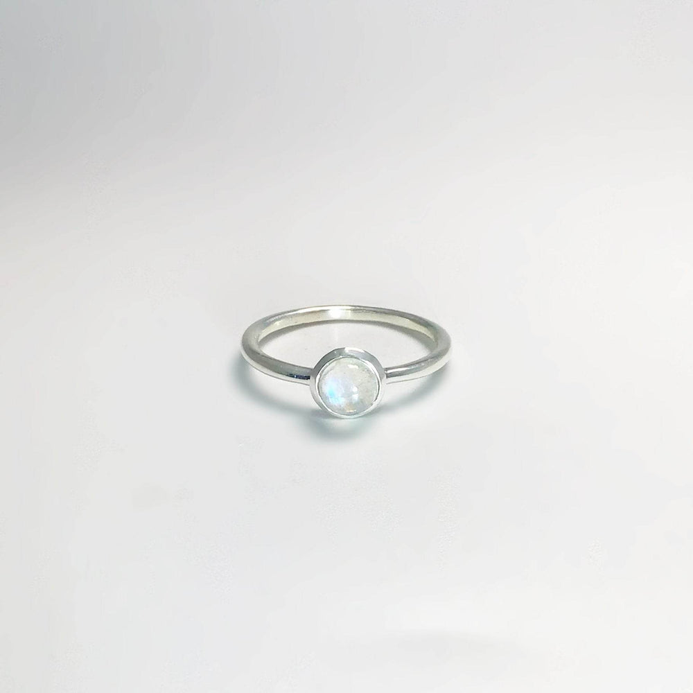 Rainbow Moonstone Ring - Rocks and Gems Canada