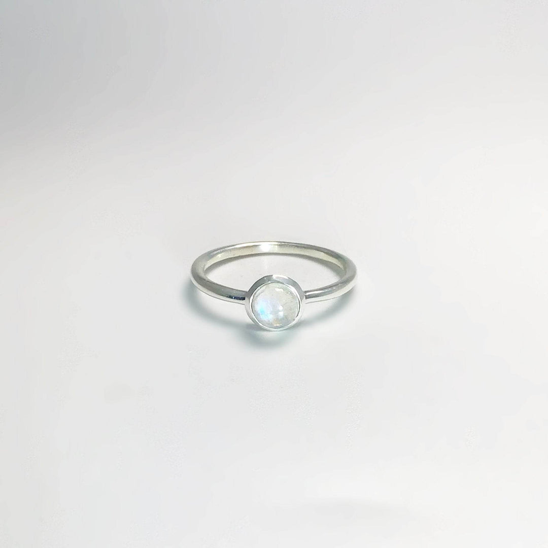 Rainbow Moonstone Ring - Rocks and Gems Canada
