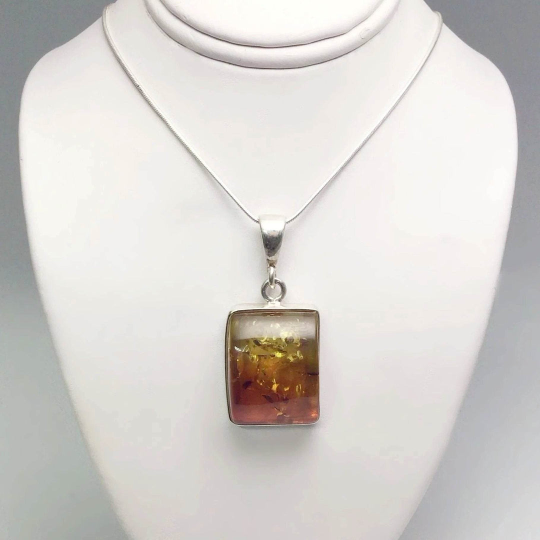 Ombre Amber Pendant - Rocks and Gems Canada