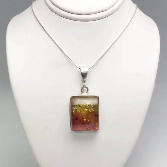 Ombre Amber Pendant - Rocks and Gems Canada