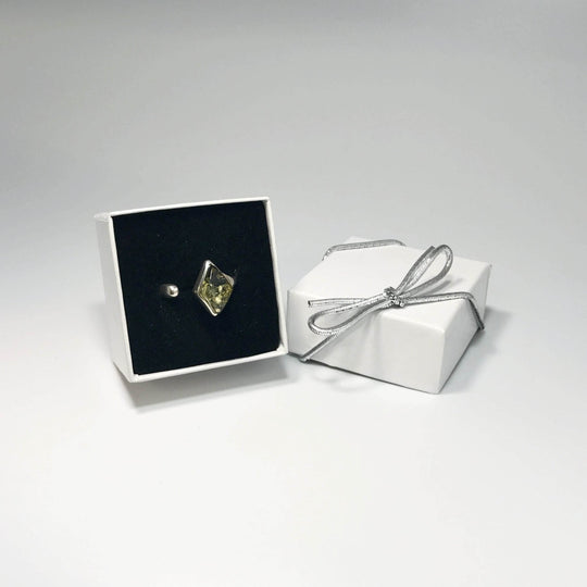 Green Amber Ring - Rocks and Gems Canada