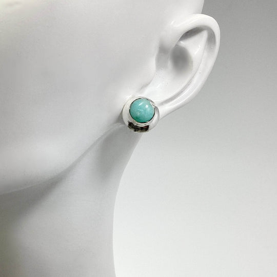 Amazonite Stud Earrings - Rocks and Gems Canada