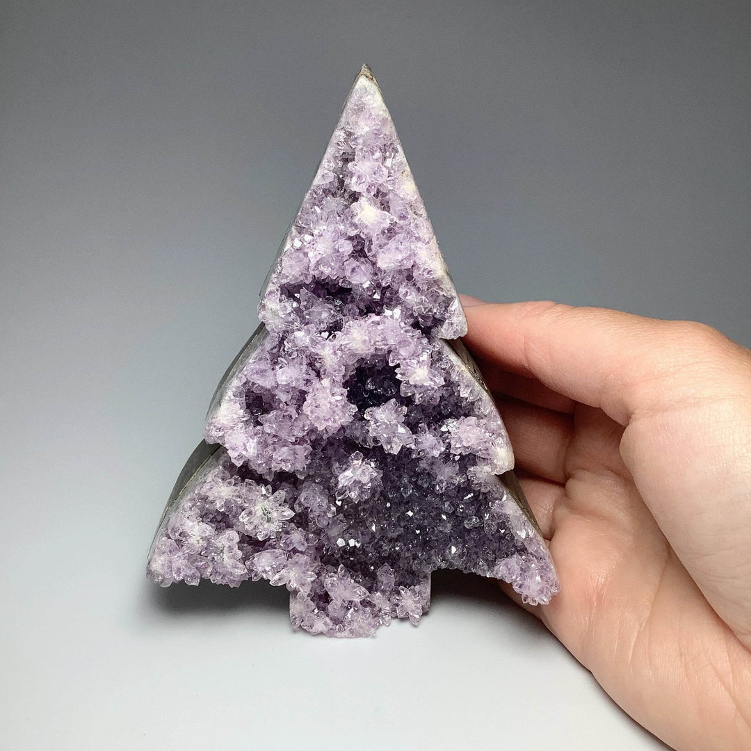 Amethyst Druze Cluster Tree Carving - Rocks and Gems Canada
