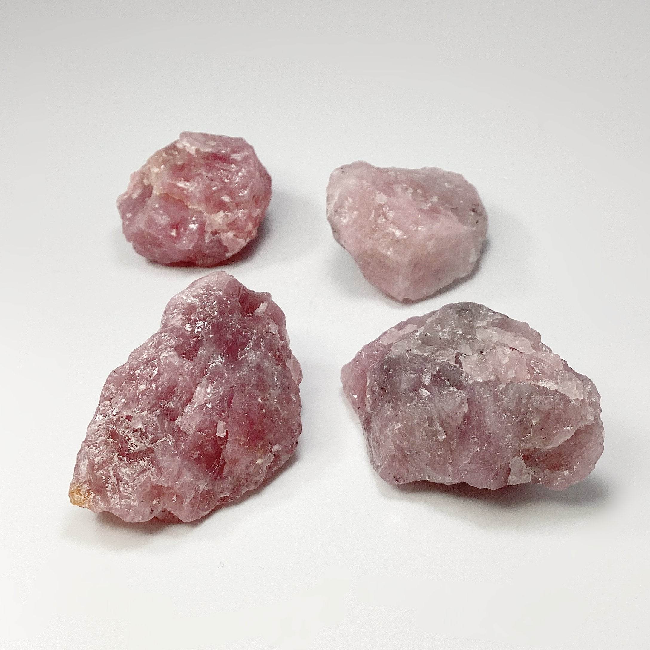 Guava Rose Quartz Rough Chunk - Rocks and Gems Canada