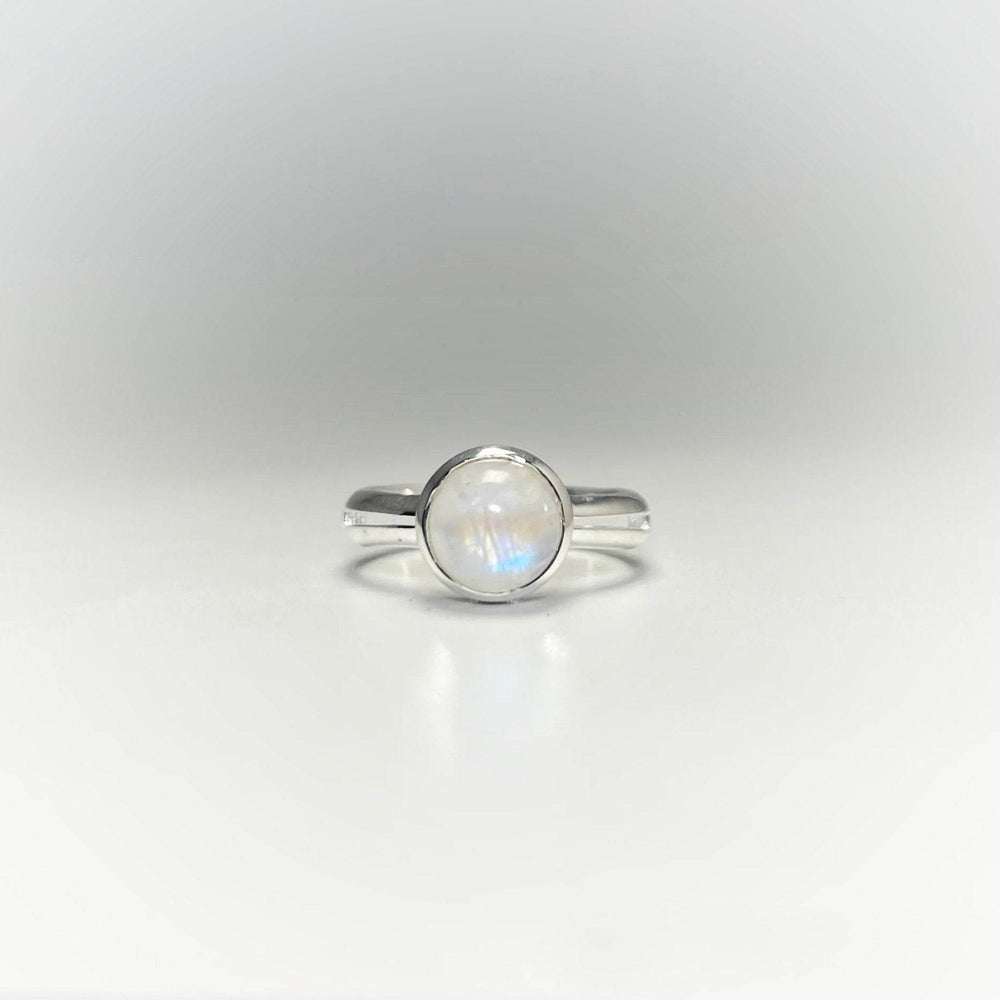 Rainbow Moonstone Ring - Rocks and Gems Canada
