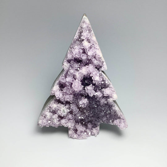 Amethyst Druze Cluster Tree Carving - Rocks and Gems Canada