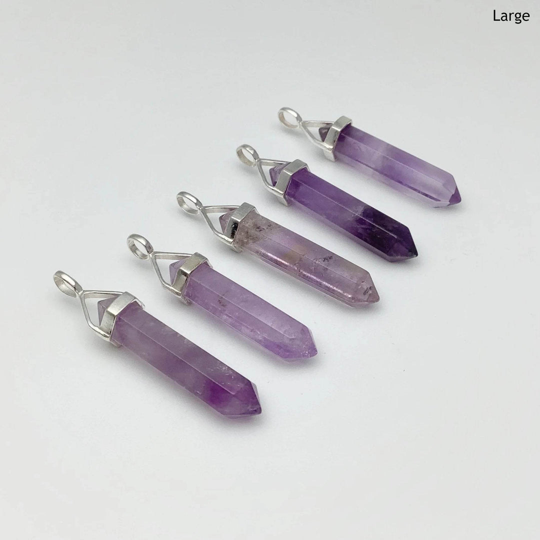 Amethyst Double Terminated Point Pendant - Rocks and Gems Canada