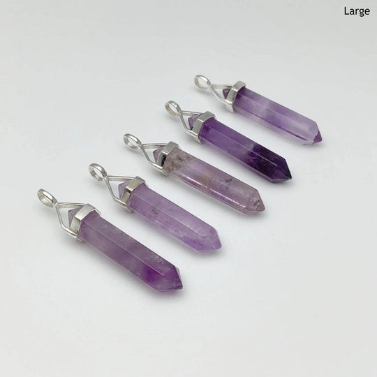 Amethyst Double Terminated Point Pendant - Rocks and Gems Canada