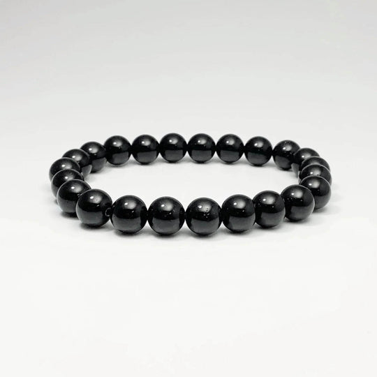 Black Obsidian Beaded Bracelet - Rocks and Gems Canada