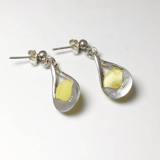 Butterscotch Amber Stud Earrings - Rocks and Gems Canada