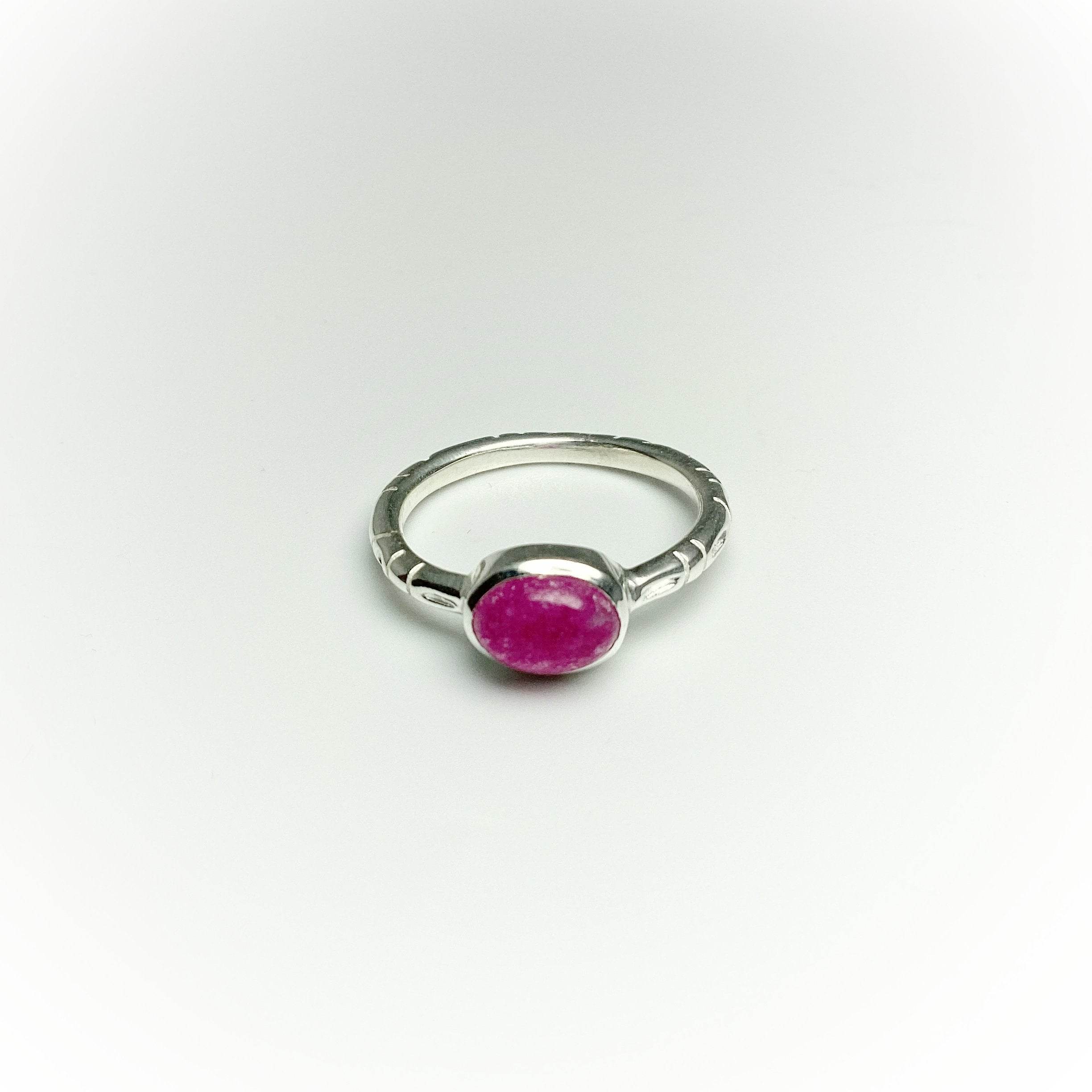 Pink Jade Ring - Rocks and Gems Canada