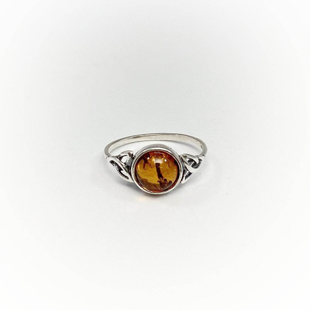 Cognac Amber Ring - Rocks and Gems Canada