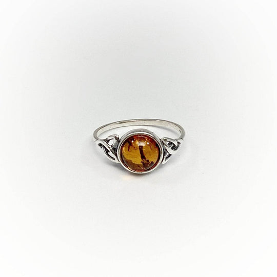 Cognac Amber Ring - Rocks and Gems Canada