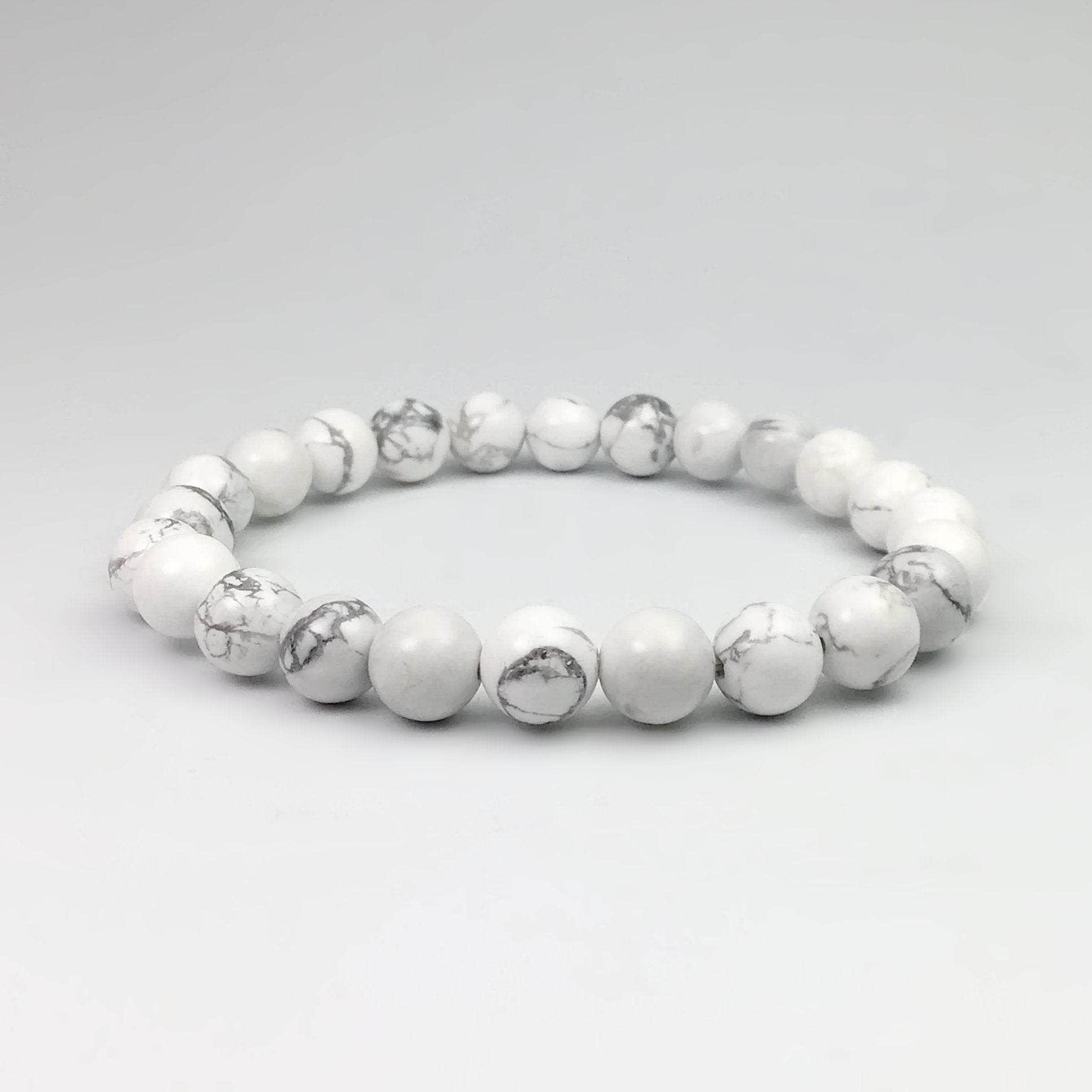 Howlite Beaded Bracelet - Rocks and Gems Canada
