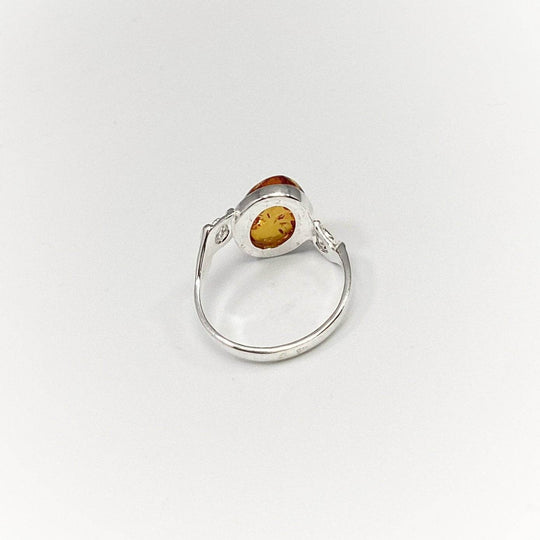 Cognac Amber Ring - Rocks and Gems Canada