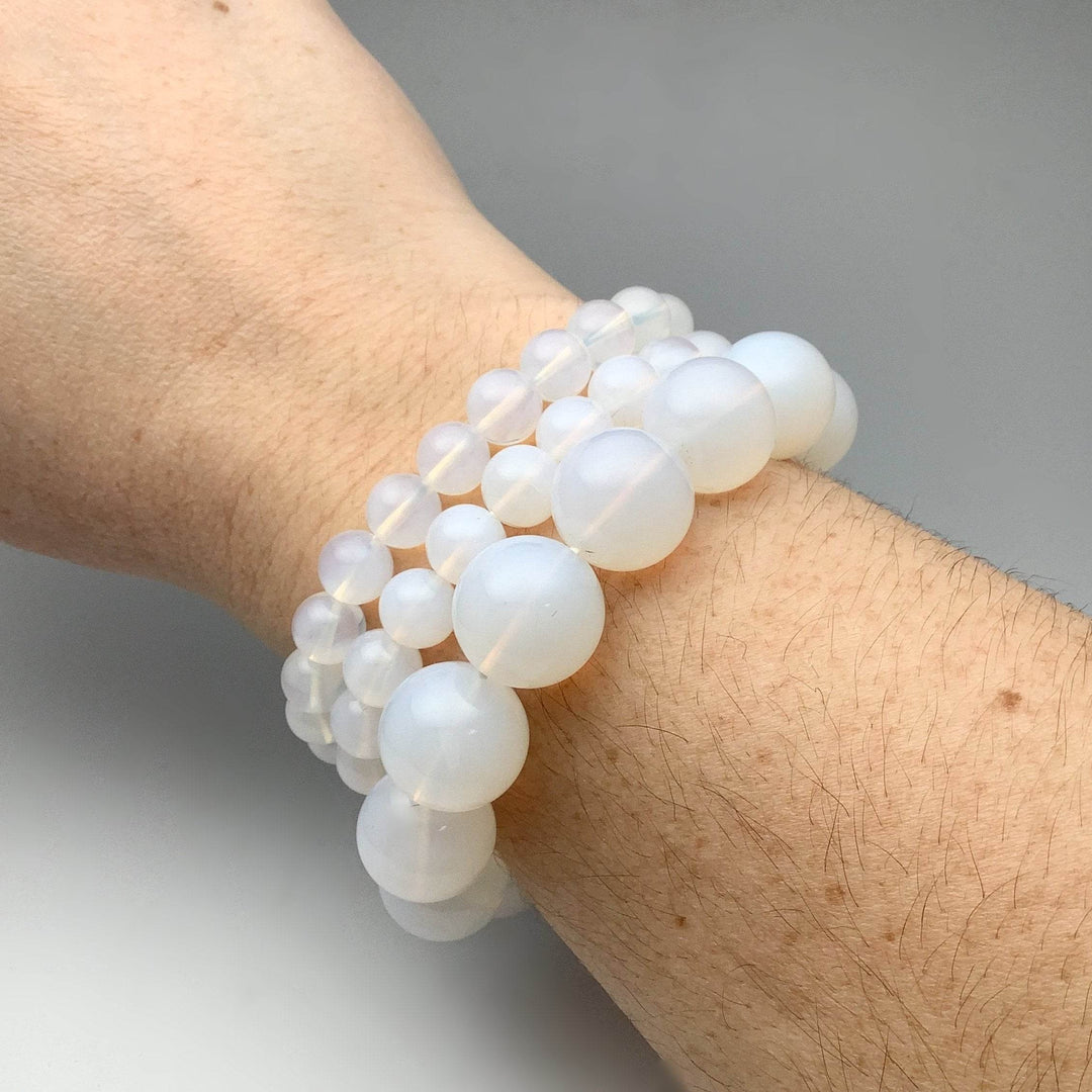 Moon Quartz Beaded Bracelet - Rocks and Gems Canada
