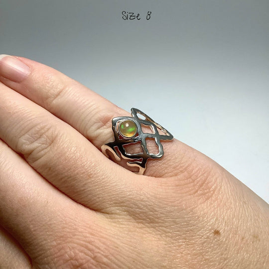 Ethiopian Fire Opal Ring - Rocks and Gems Canada