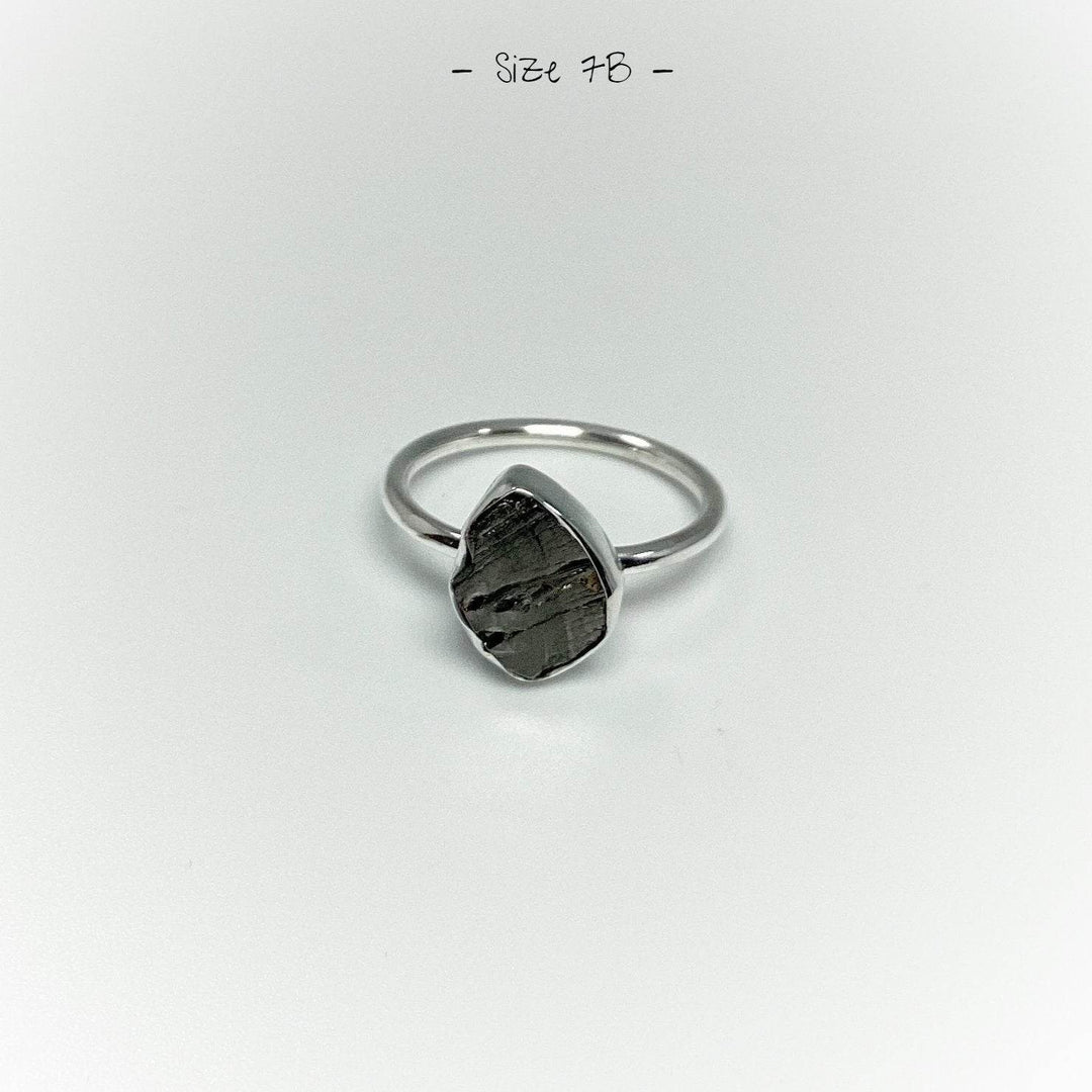 Raw Elite Shungite Ring - Rocks and Gems Canada