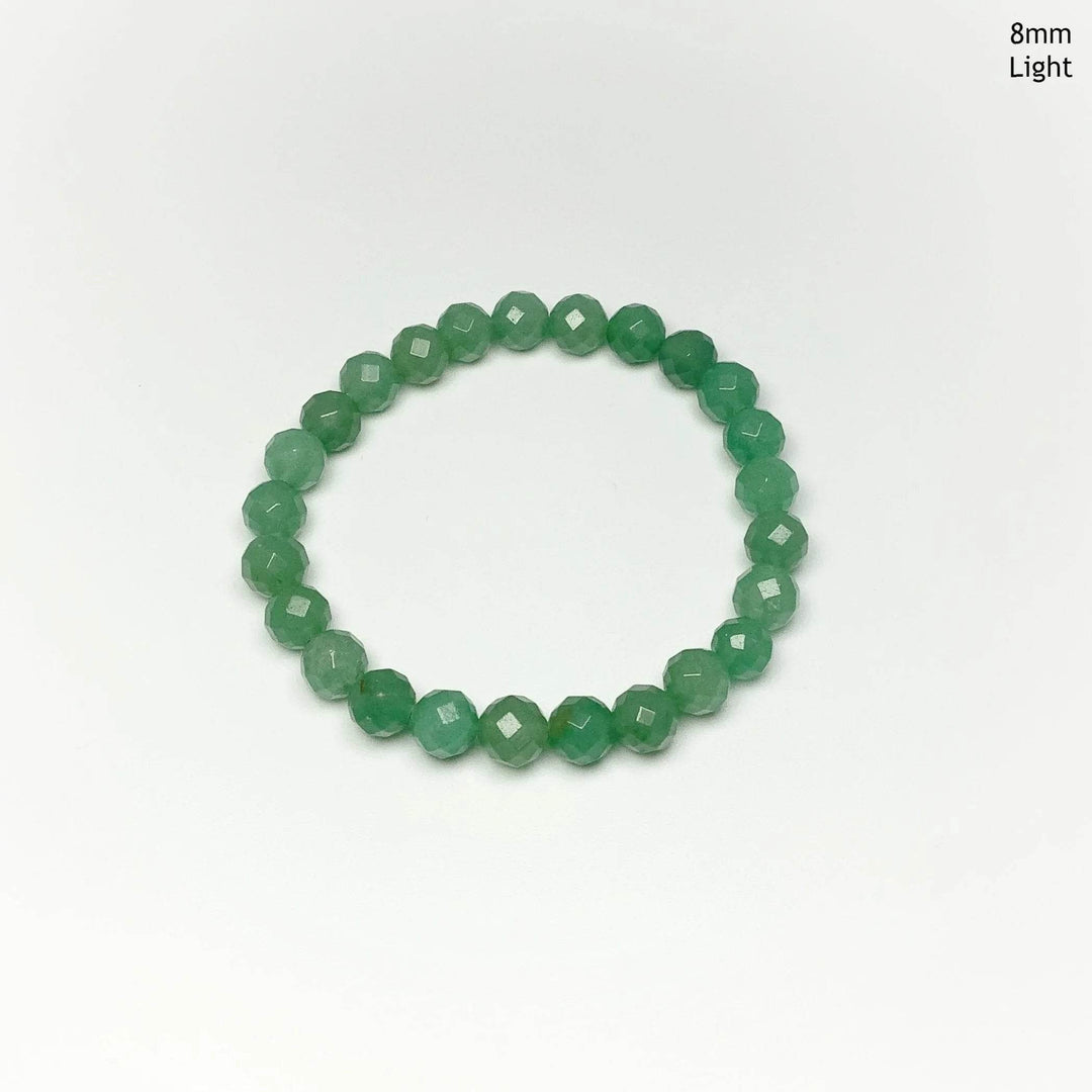 Green Aventurine Faceted Beaded Bracelet - Rocks and Gems Canada