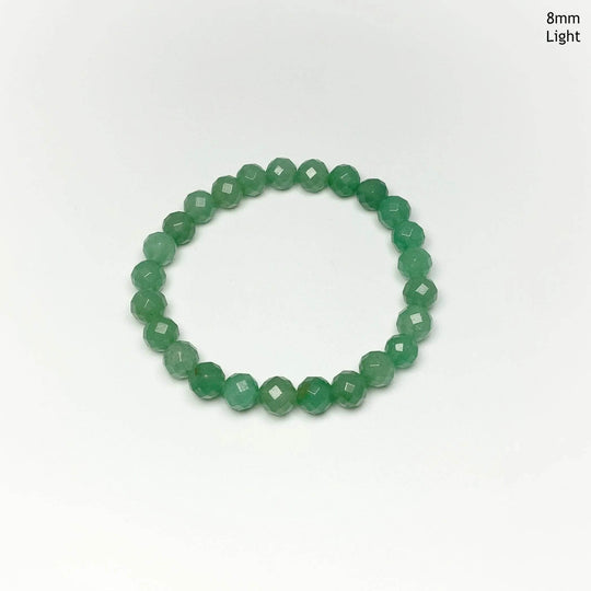 Green Aventurine Faceted Beaded Bracelet - Rocks and Gems Canada