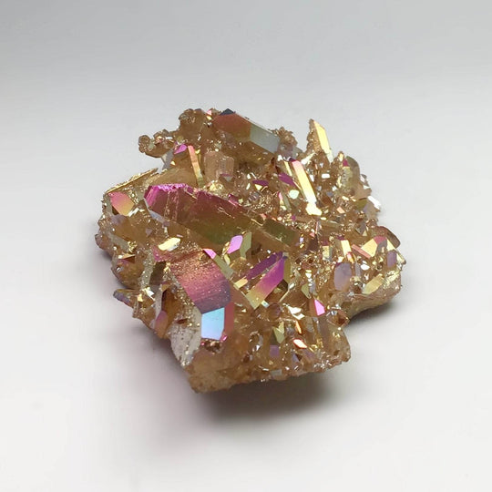 Sunset Aura Quartz Cluster - Rocks and Gems Canada