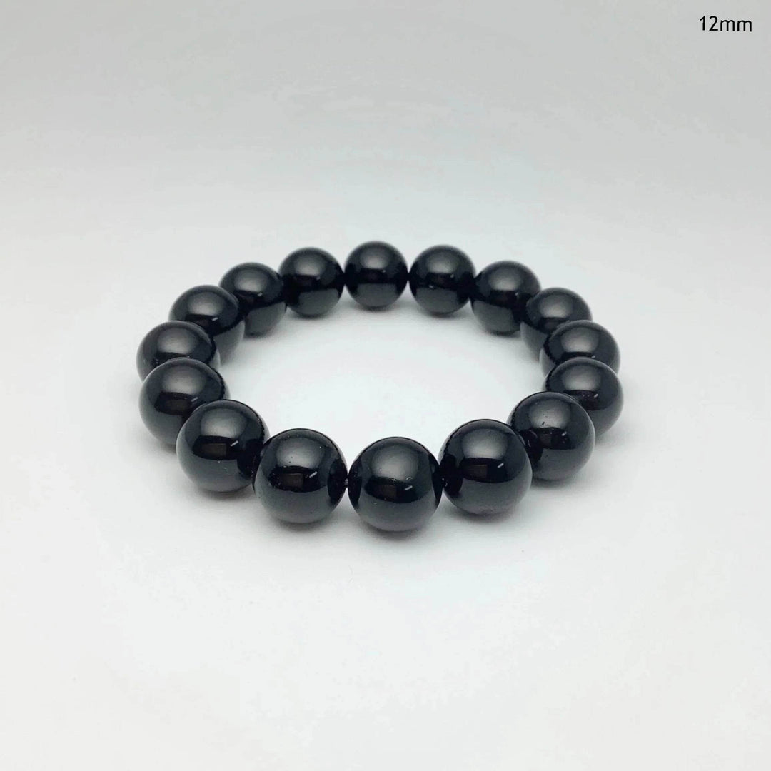 Black Obsidian Beaded Bracelet - Rocks and Gems Canada